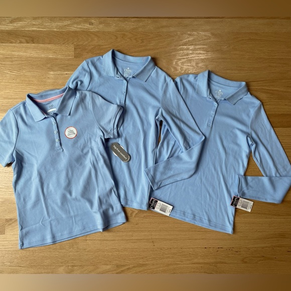 Chaps Other - Bundle of Light Blue School Uniform Tops Size Large NEW WITH TAGS